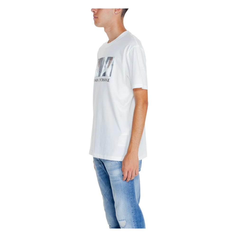 Armani Exchange Heren T-shirt Polo Herfst Winter Collectie White Heren