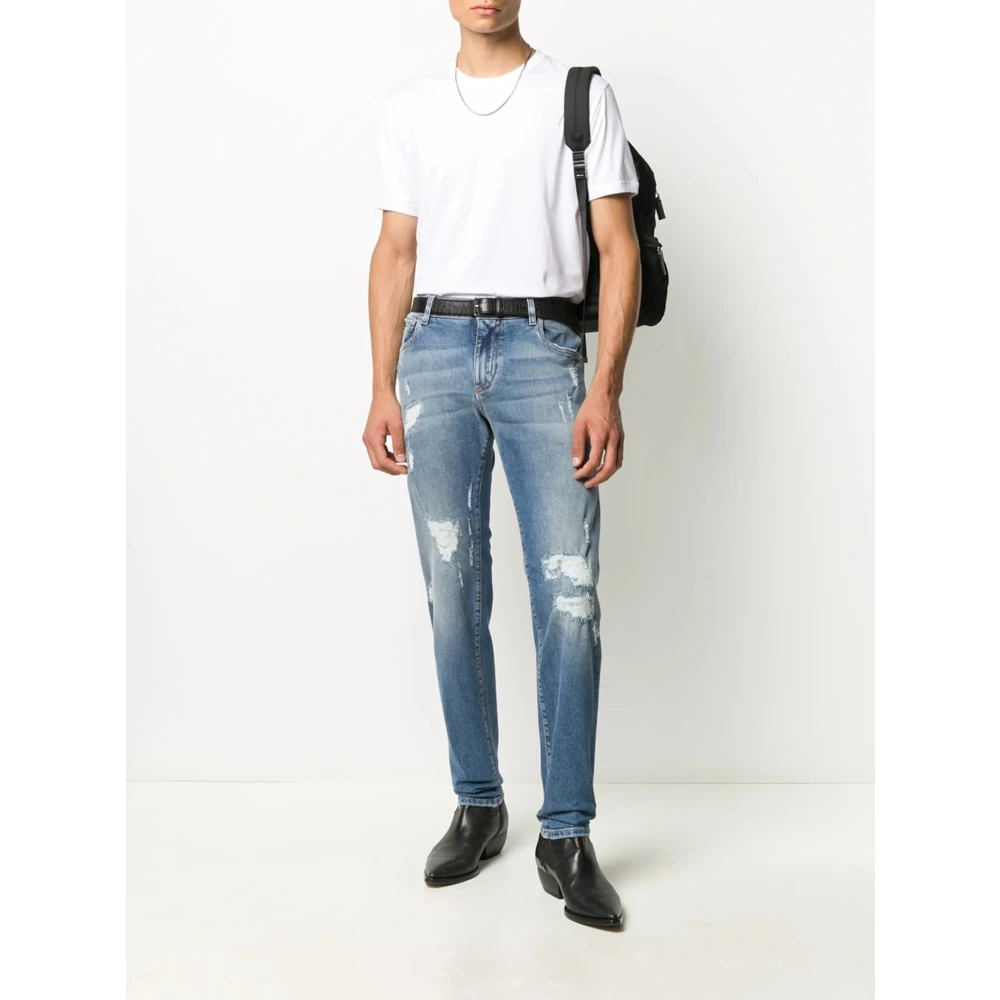 Dolce & Gabbana Witte T-shirts en Polos White Heren