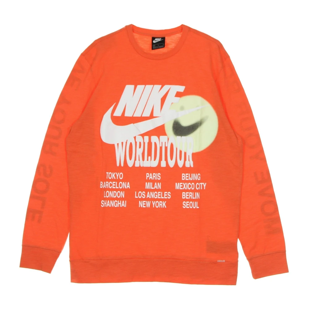 Nike Longsleeve Sports Top World Tour Orange Heren