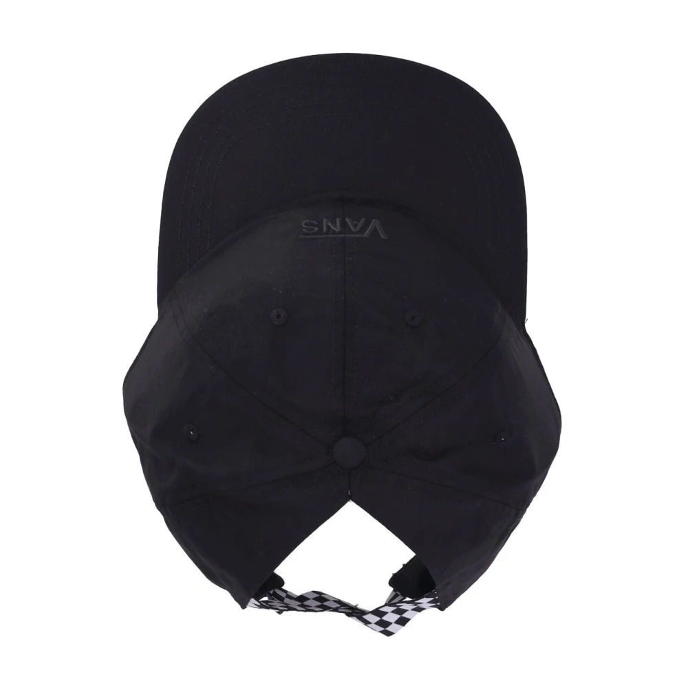 Vans Gebogen Klep Hoge Achterkant Pet Zwart Black Heren
