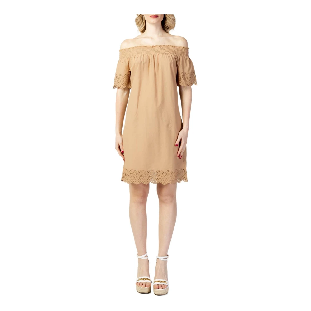 Only Summer Dresses Beige Dames