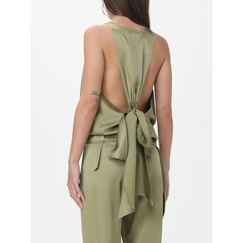 Blumarine Satijnen Strik Body Green Dames