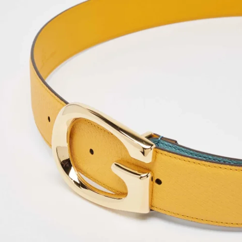 Gucci Vintage Pre-owned Leather belts Blue Dames