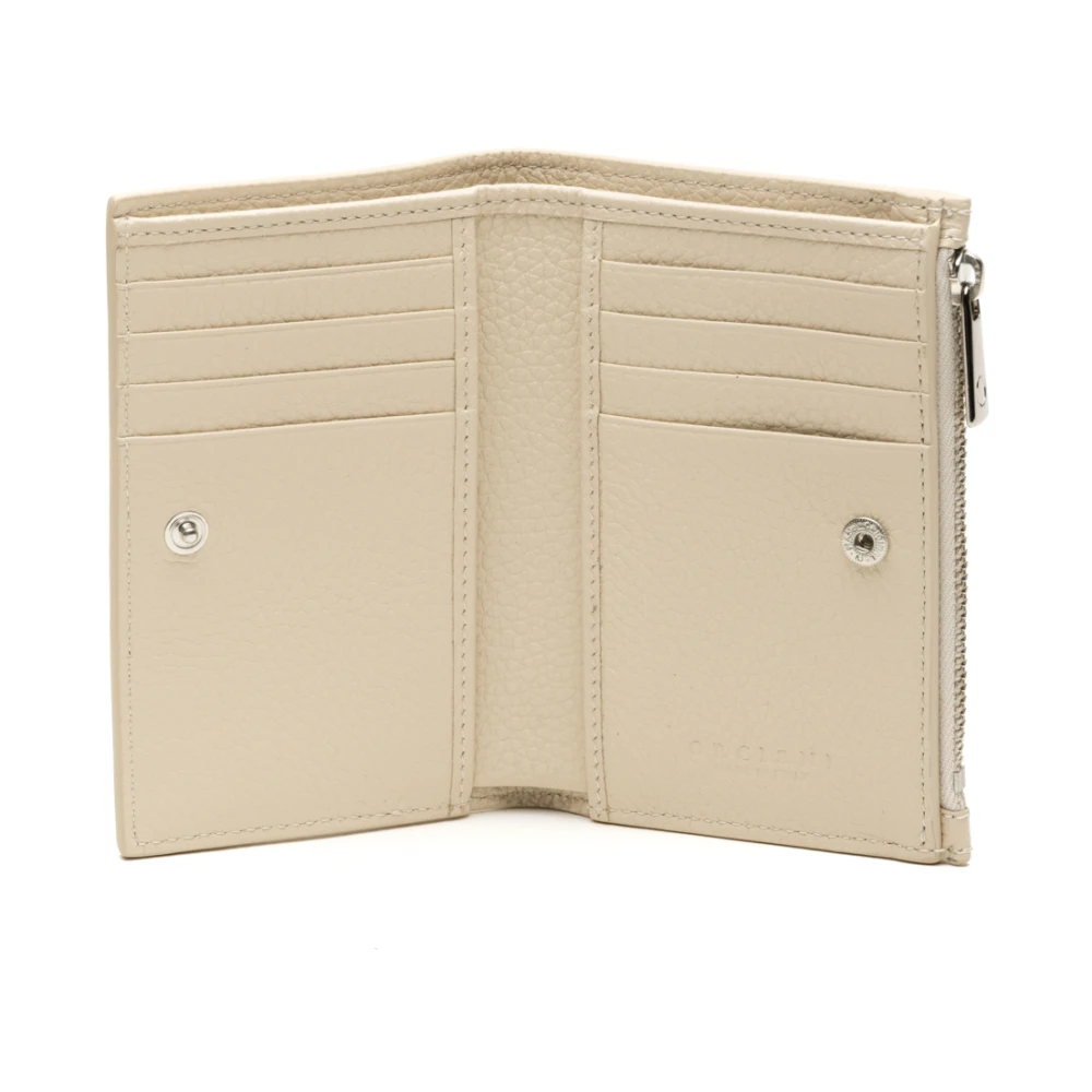 Orciani Stijlvolle Portemonnees met Kaarthouder Beige Dames