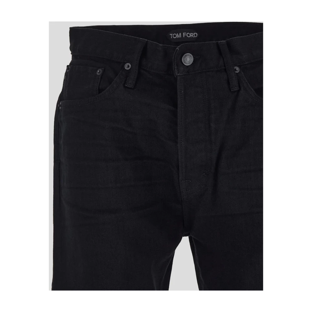 Tom Ford Zwarte Jeans met Zijzakken Black Heren