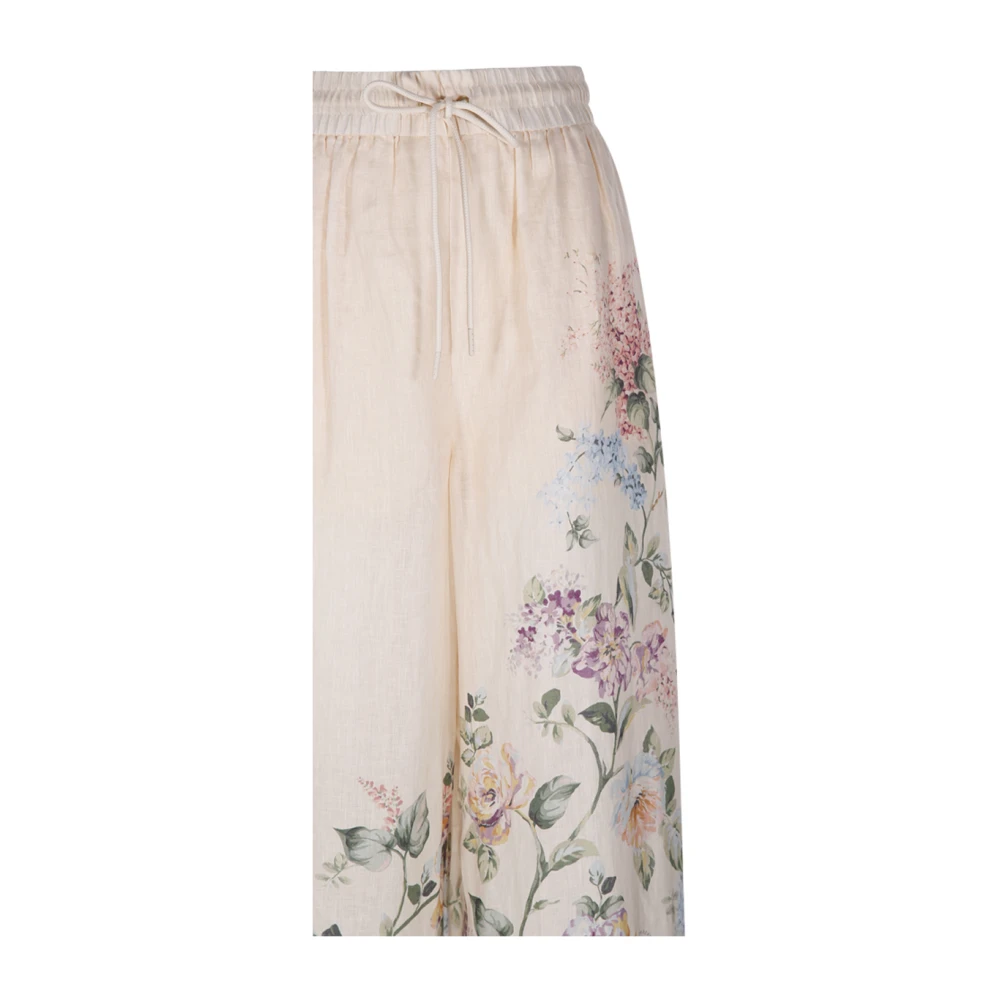 Zimmermann Bloemen Halliday Relaxte Broek Multicolor Dames
