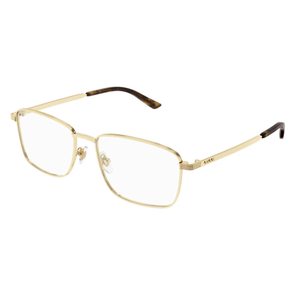 Gucci Guld Rektangulära Optiska Glasögon Yellow, Unisex