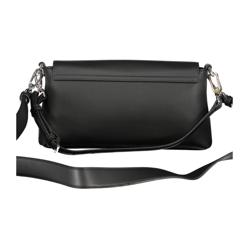 Calvin Klein Zwarte Schoudertas met Verstelbare Band Black Dames