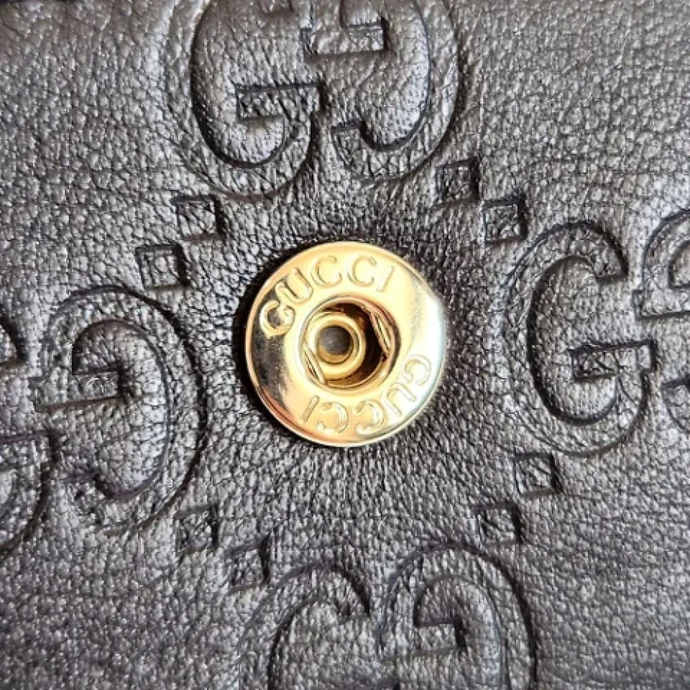 Gucci Vintage Pre-owned Leather key-holders Black Dames