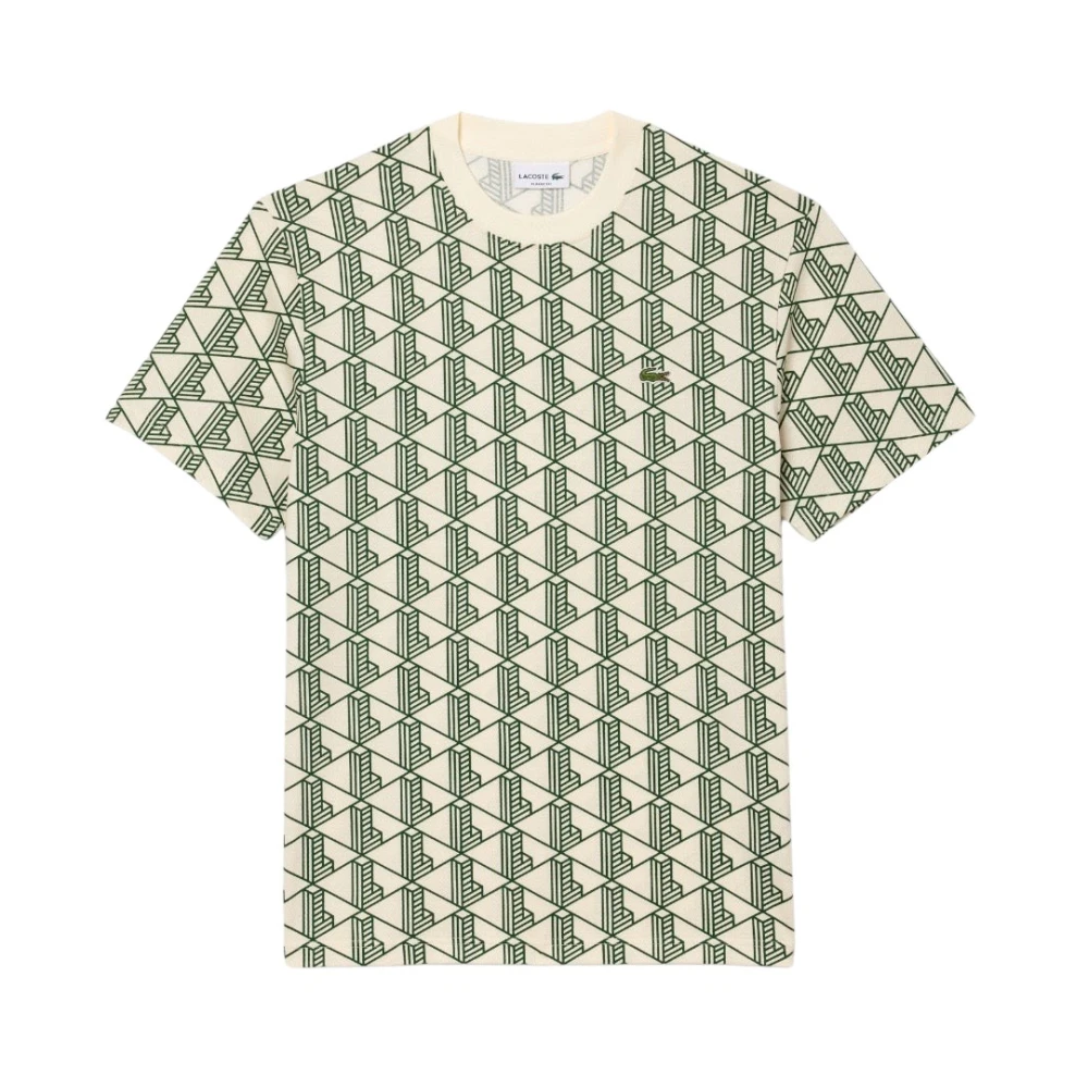 Lacoste Monogram Iconic Cotton T-shirt Multicolor Heren