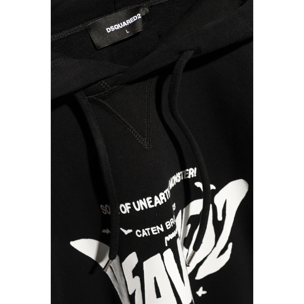 Dsquared2 Sweatshirt met logo Black Heren