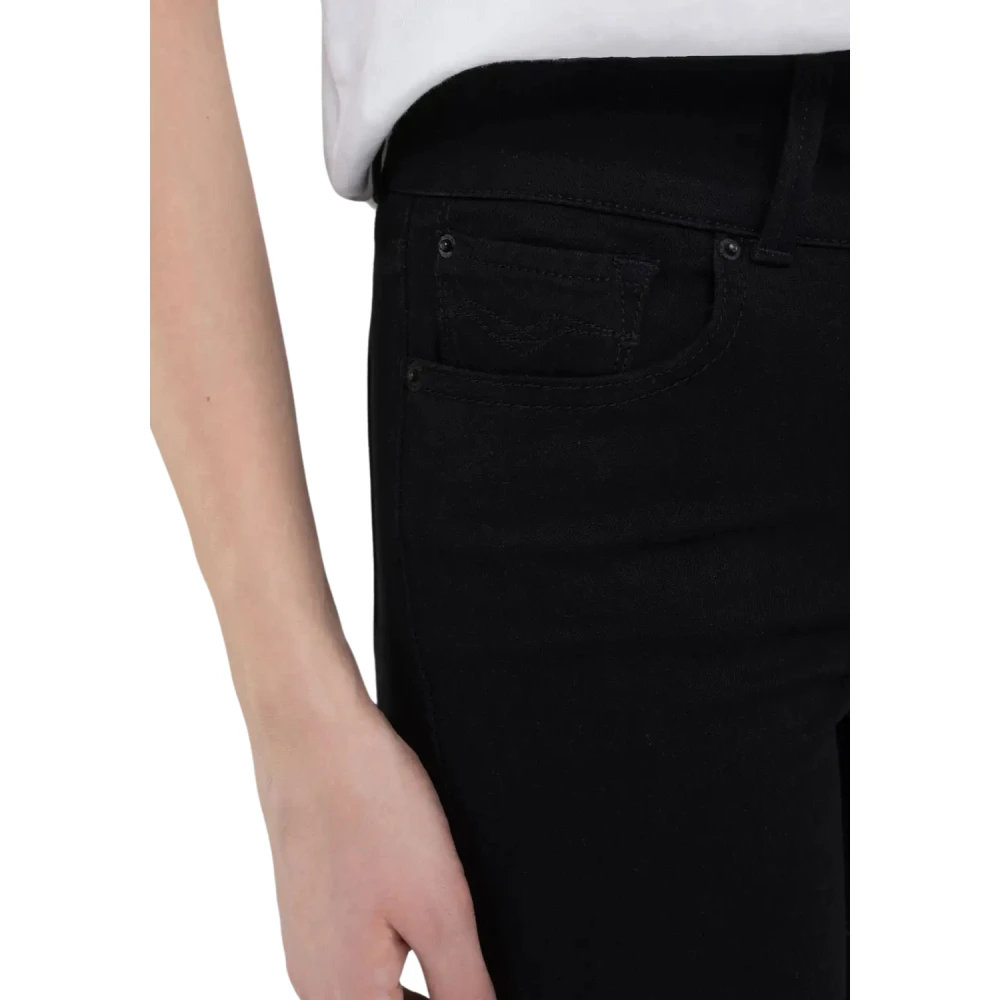 Replay Zwarte Denim Jeans Black Dames