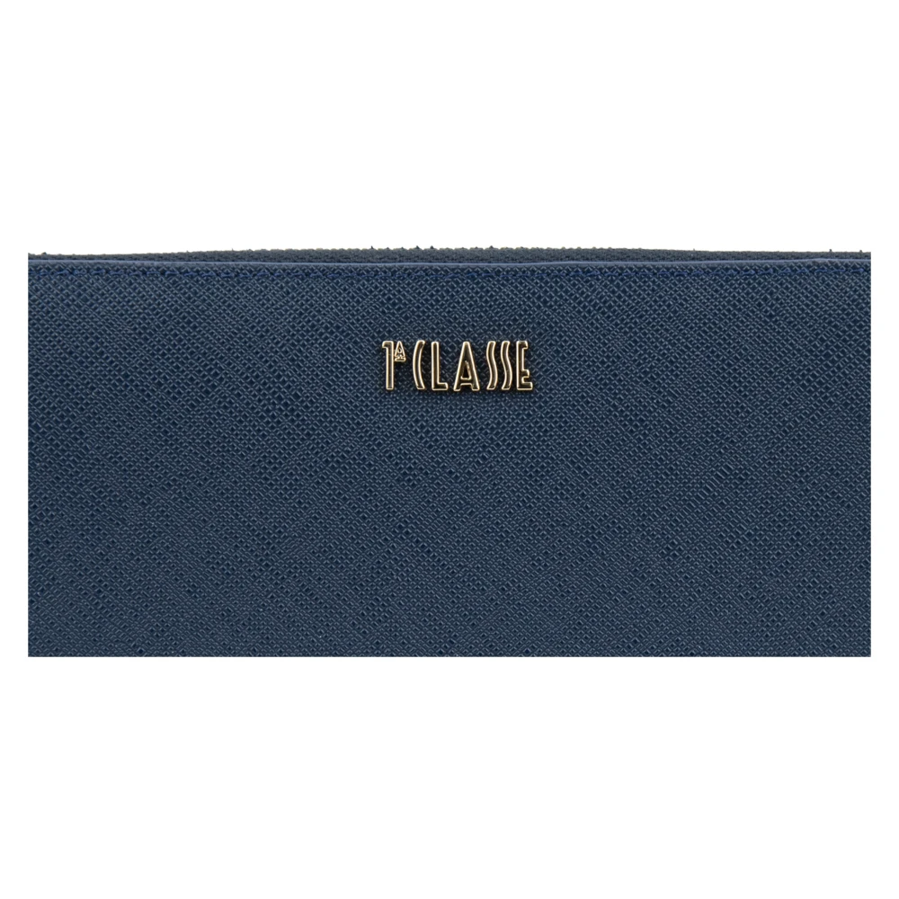Alviero Martini 1a Classe Dames Portemonnee Met Rits Eco-Leer Blue Dames