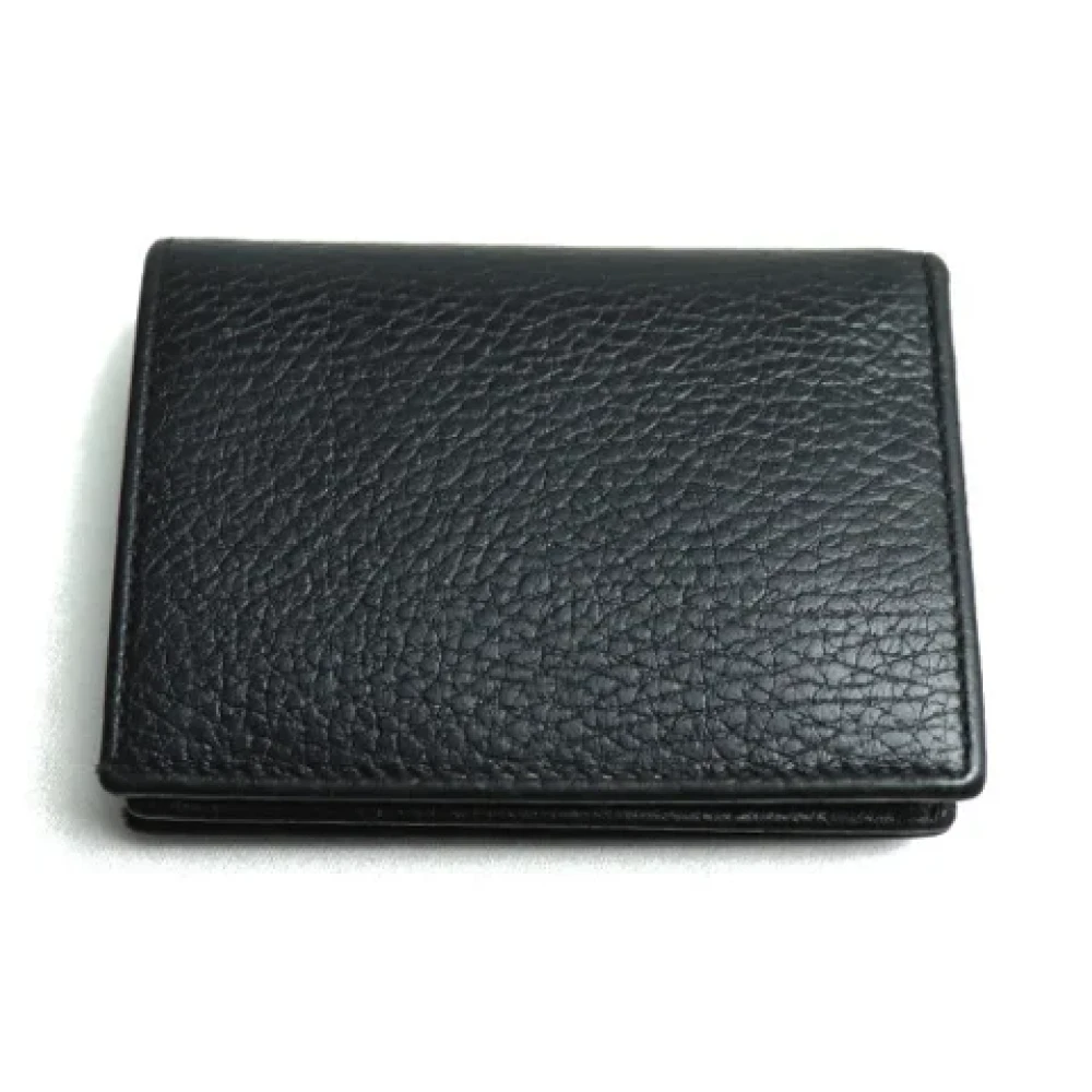 Gucci Vintage Pre-owned Leather wallets Black Dames