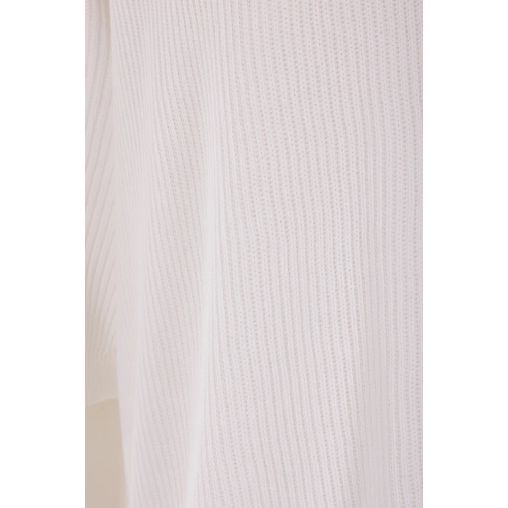 BRUNELLO CUCINELLI Witte Katoenen Ribtrui White Dames