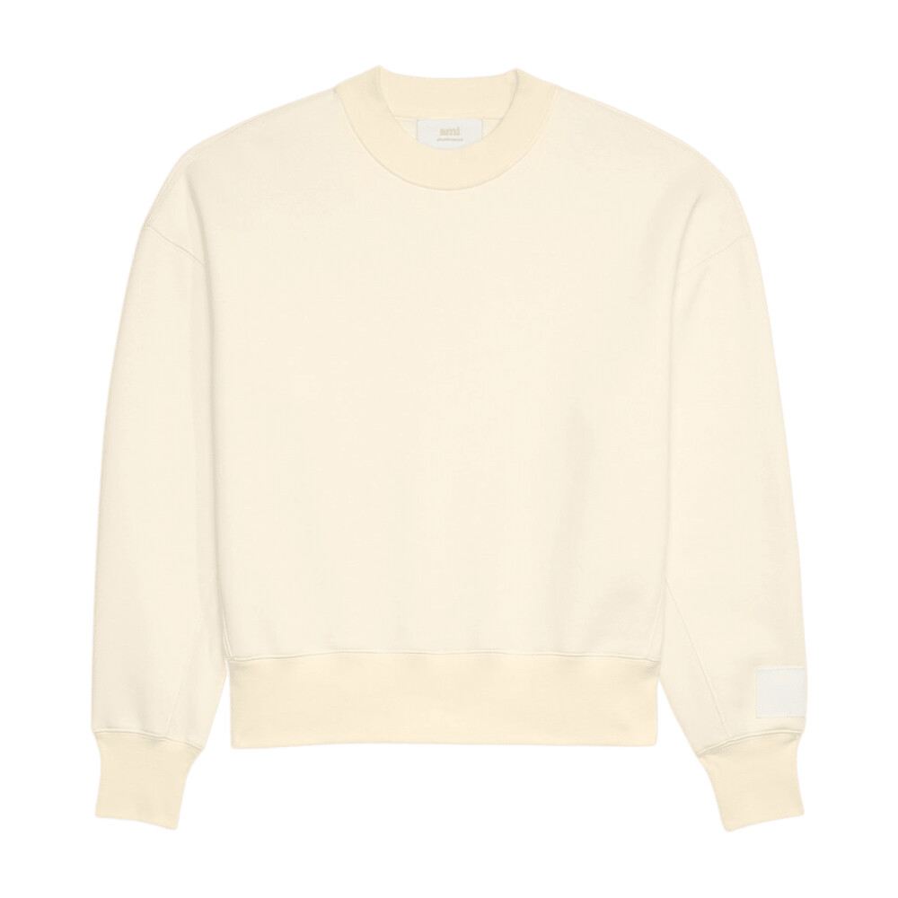 Cotton Ivory Sweatshirt Ami Paris Sweatshirts Miinto