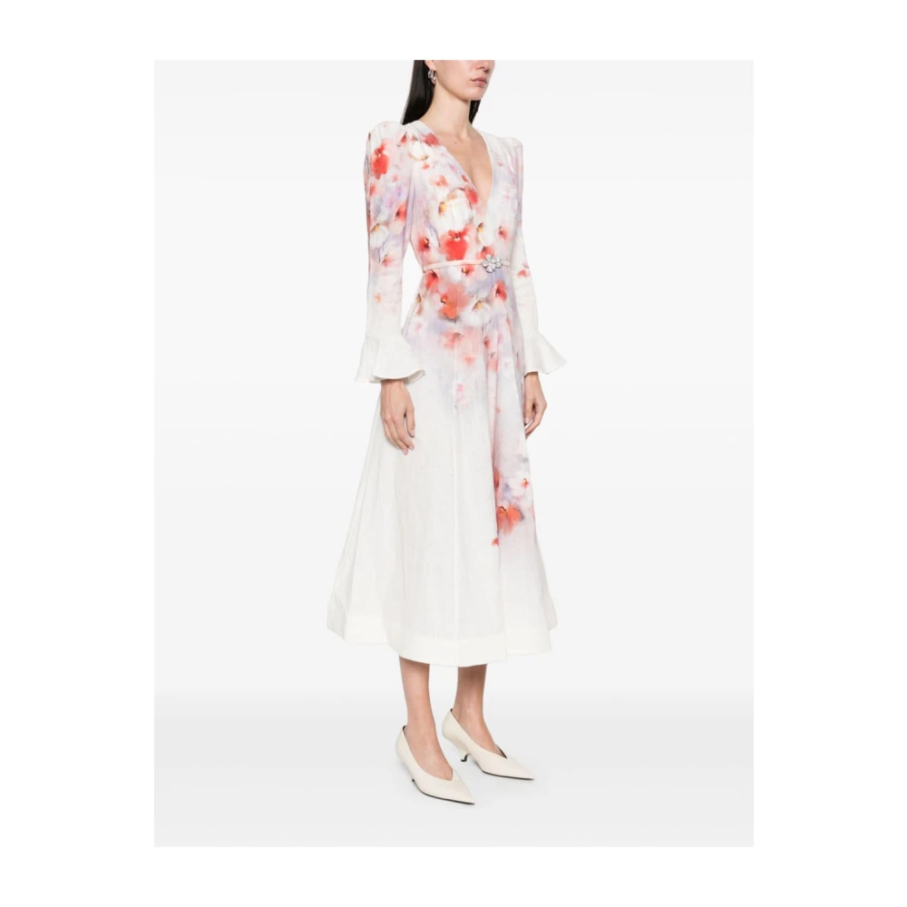 Zimmermann Elegante Rode Jurk voor Vrouwen White Dames