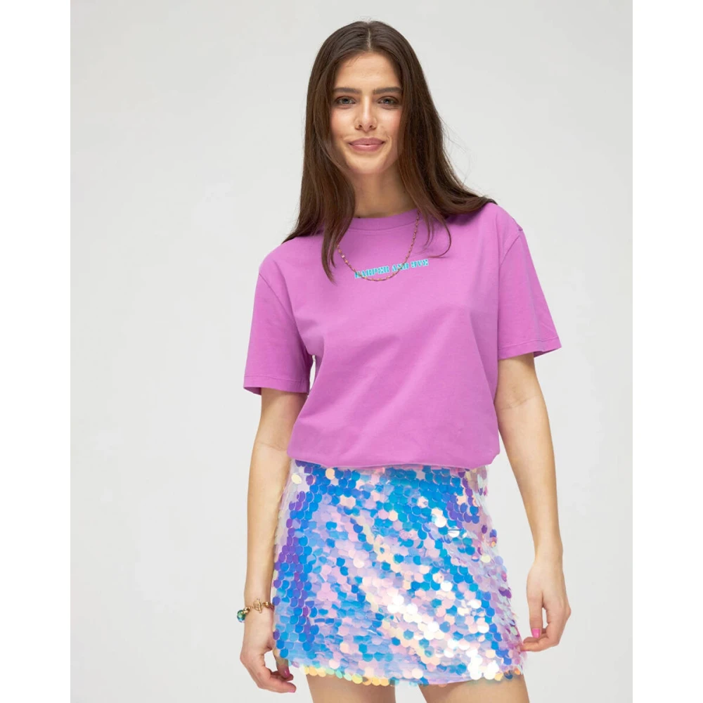 Harper & Yve Island Vibe T-shirt Purple Dames