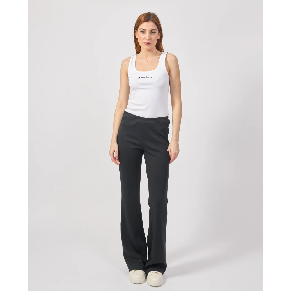 K-way Zwarte Joggers Jenny Regular Fit Black Dames