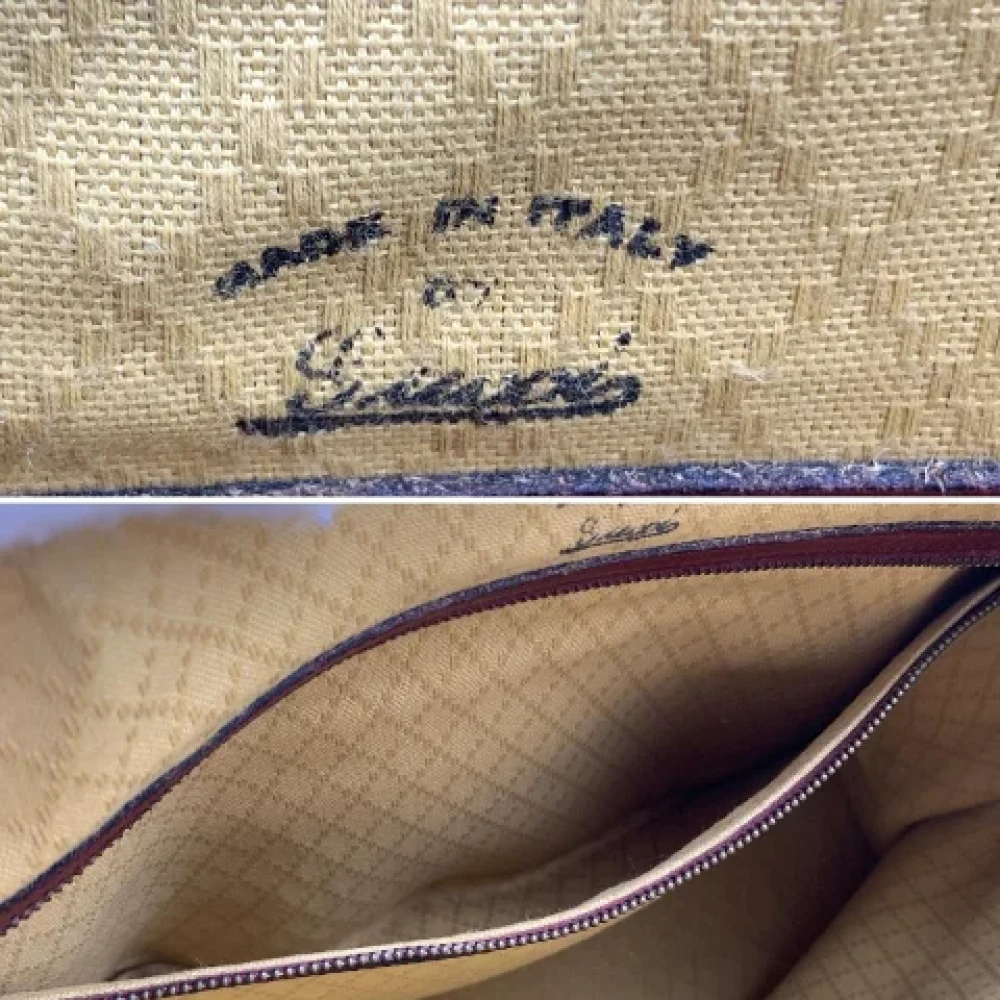 Gucci Vintage Pre-owned Suede handbags Red Dames