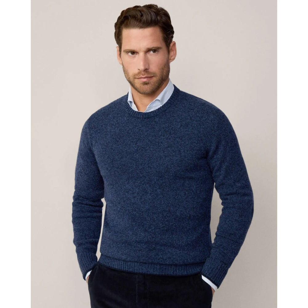 Hackett Stijlvolle Pullover Sweater Blue Heren