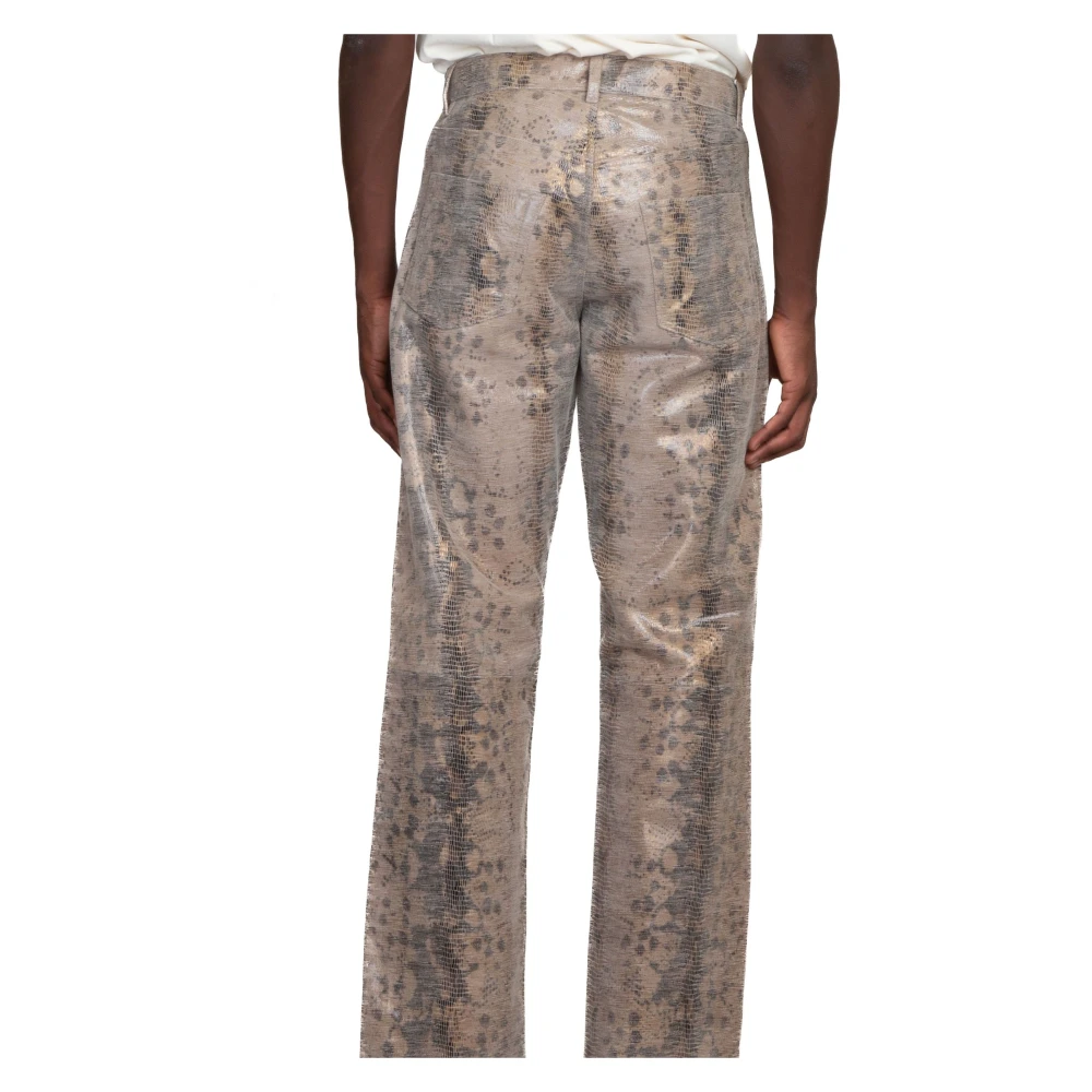 Sunflower Slangenprint AOP Broek Beige Heren