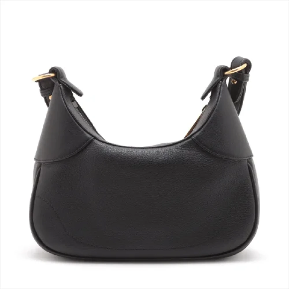 Gucci Vintage Pre-owned Leather handbags Black Dames