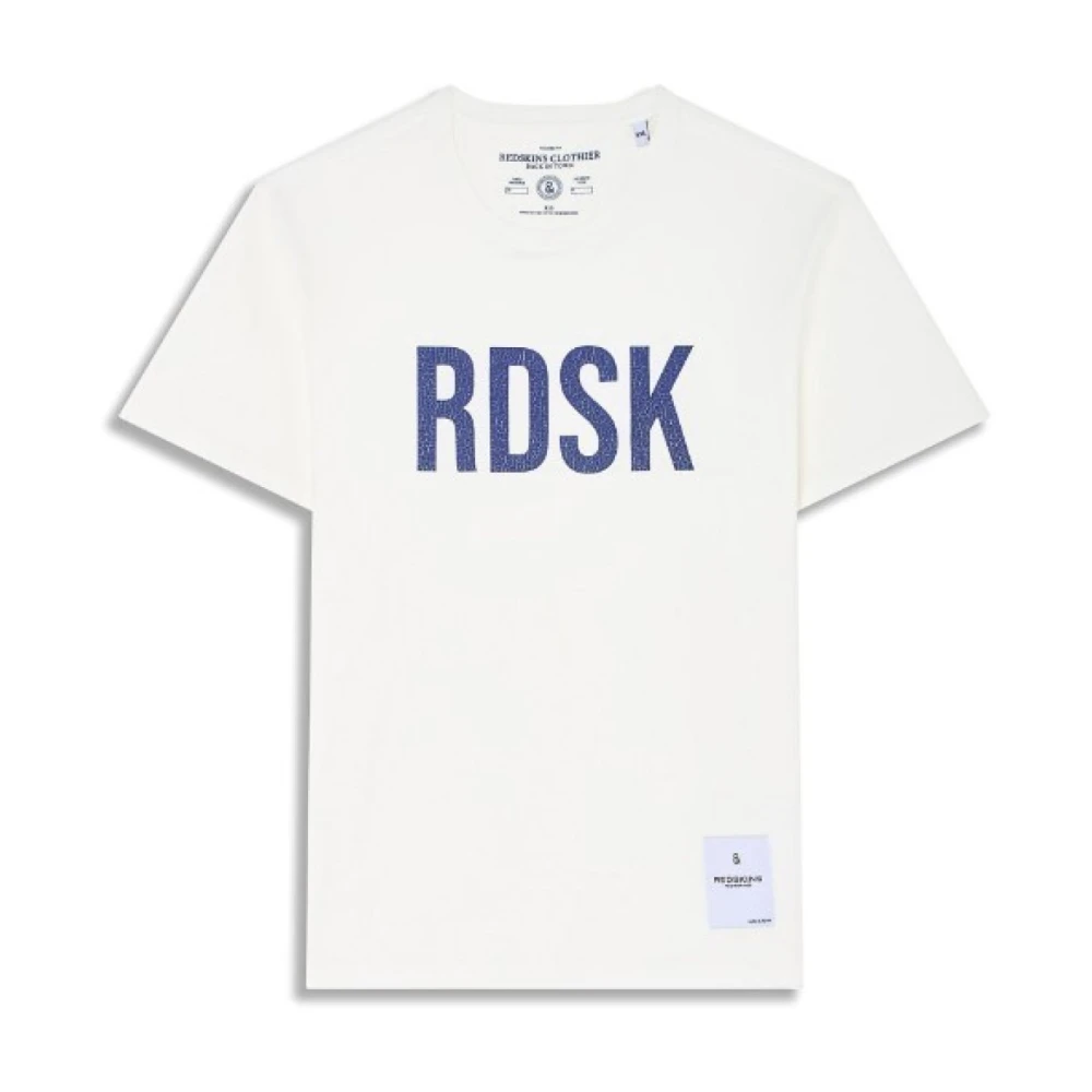Redskins Bedrukt Logo T-shirt Wit White Heren