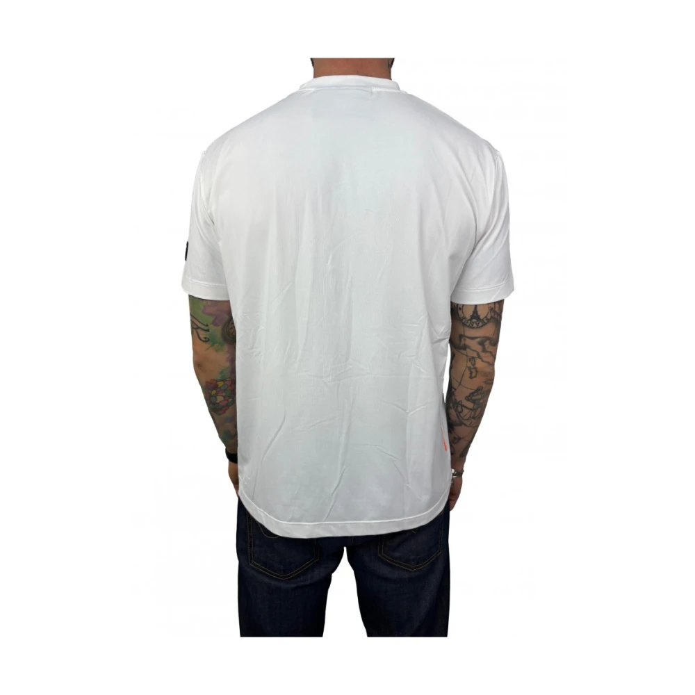 Suns Wit T-shirt met 86% polyamide White Heren