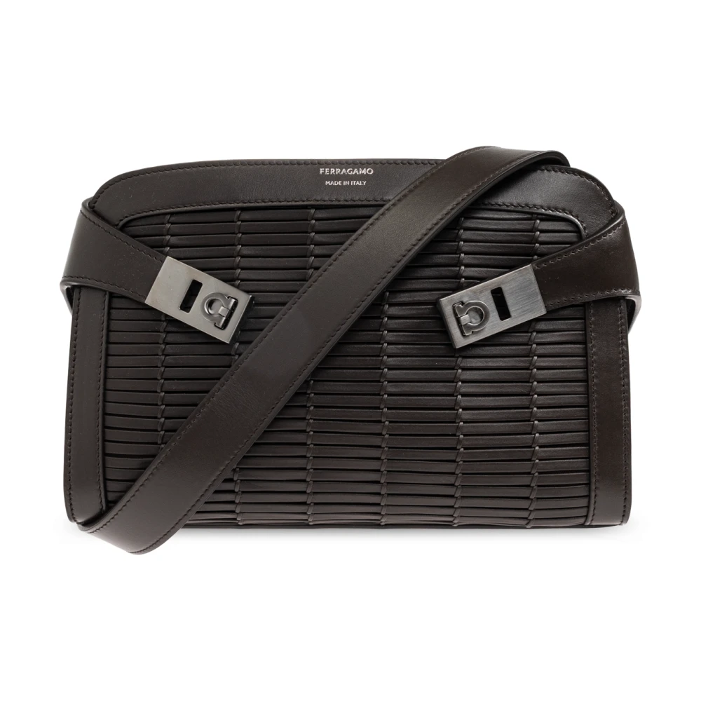 Ferragamo Uomo Marrone - Borsa Hug - Bags - One Size