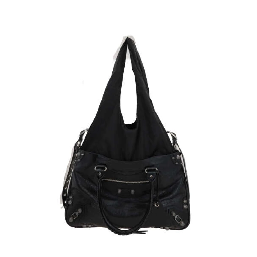 Balenciaga Studded Tote Bag met spiegel Black Dames