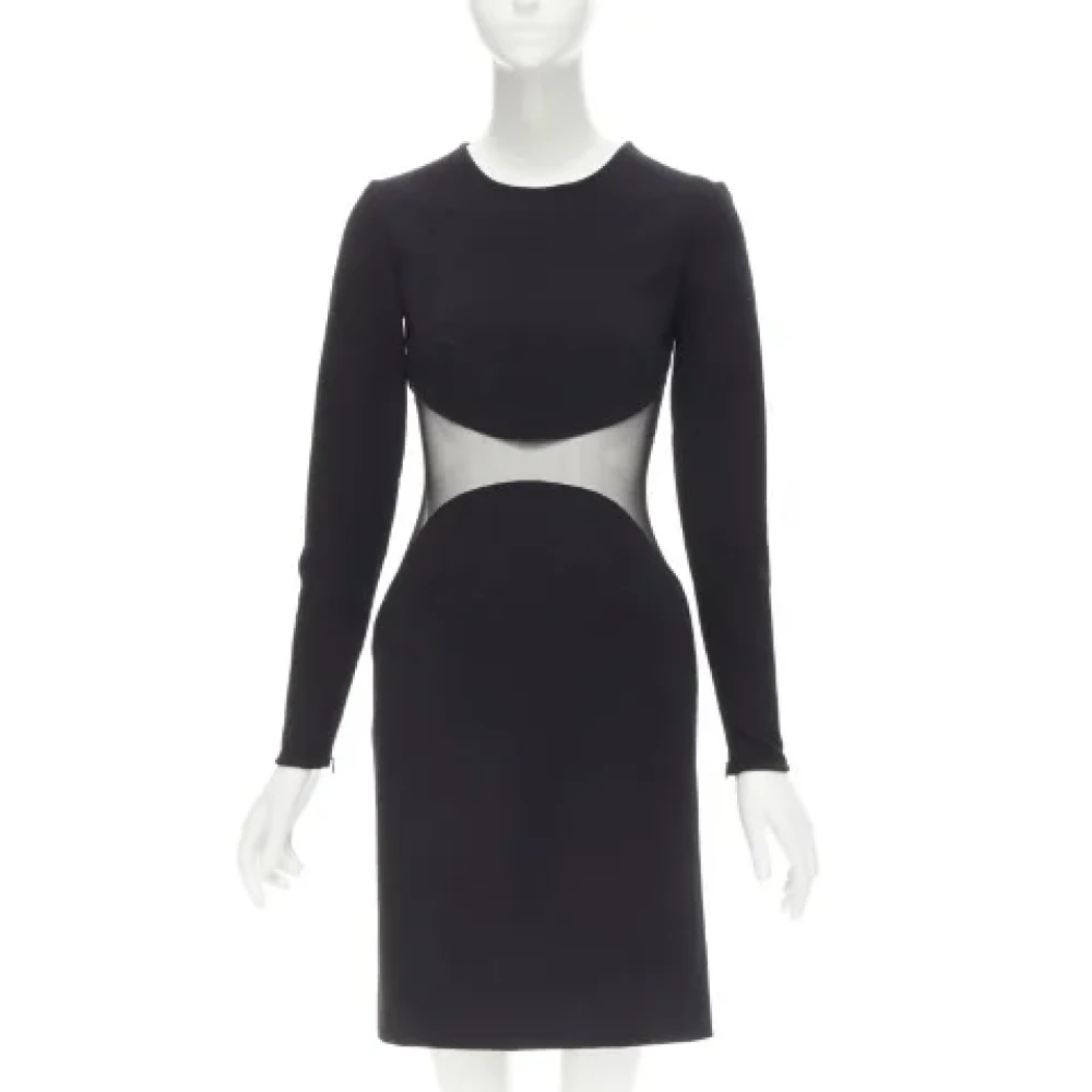 Stella McCartney Pre-owned Wool dresses Black Dames