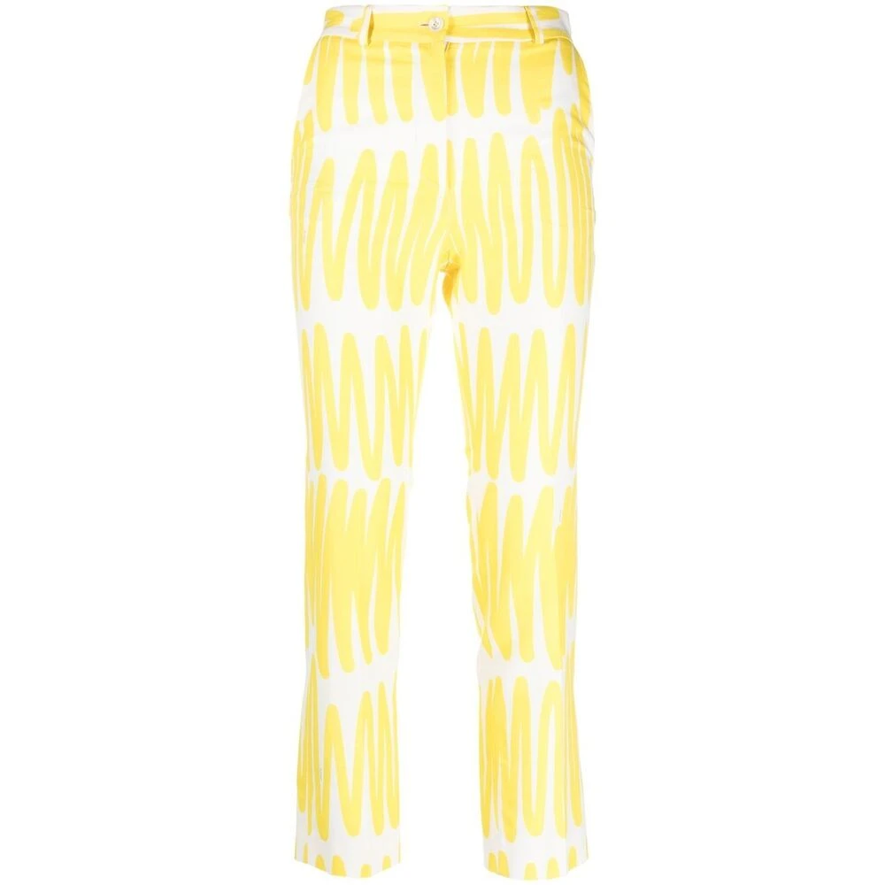Kiton Cropped Trousers Yellow Dames