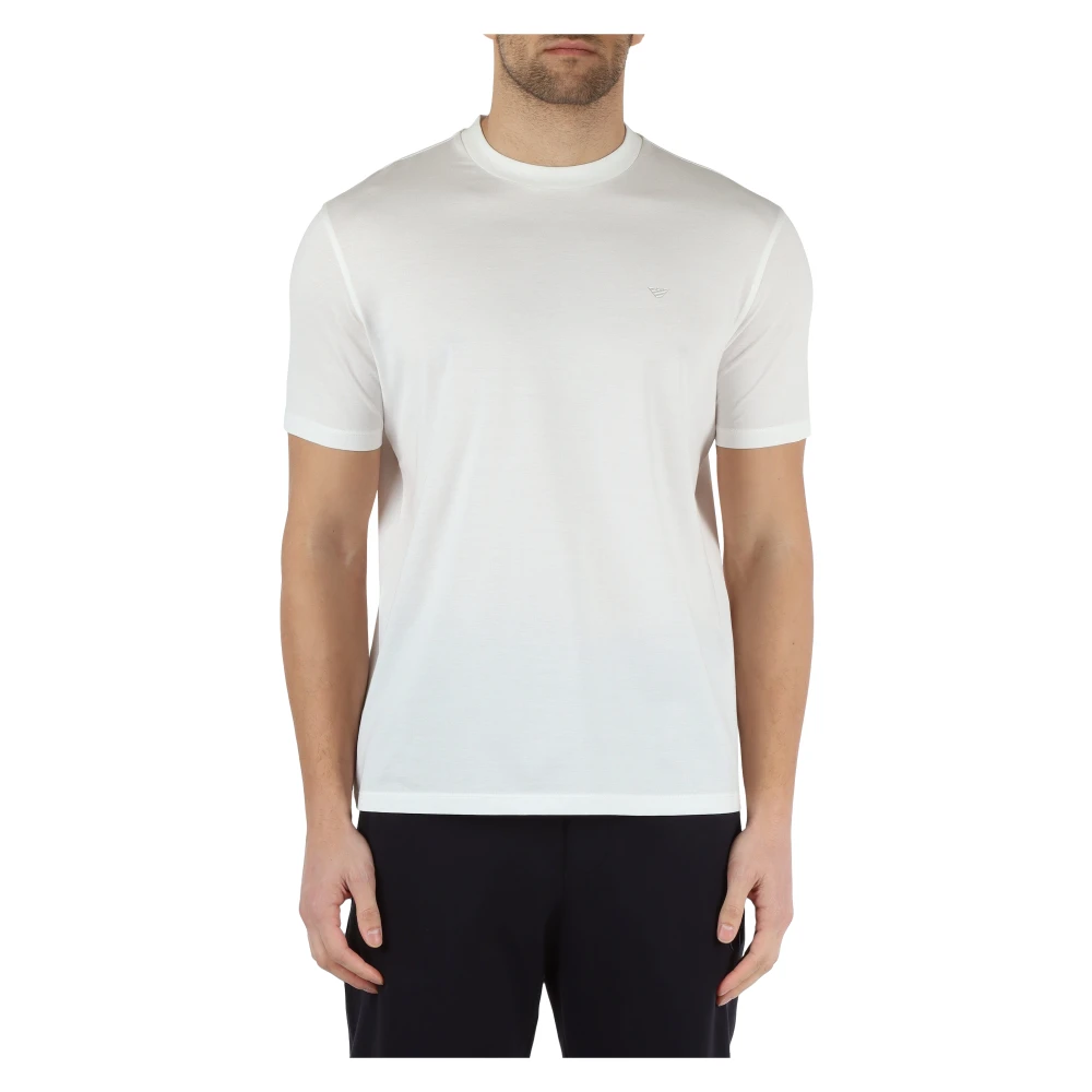 Emporio Armani Katoenen Travel Essential T-Shirt White Heren
