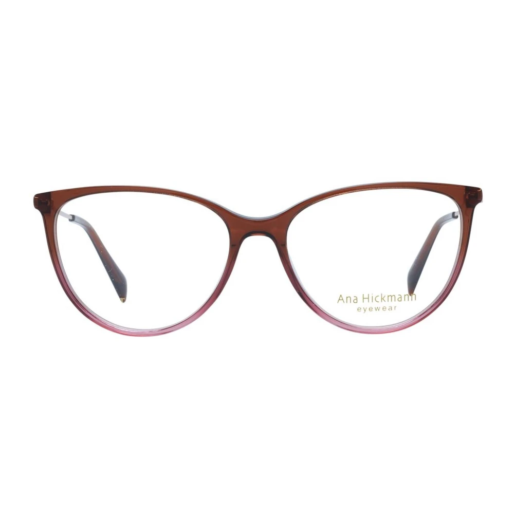 Ana Hickmann Bruine Acetaat Vlinder Optische Monturen Brown Dames