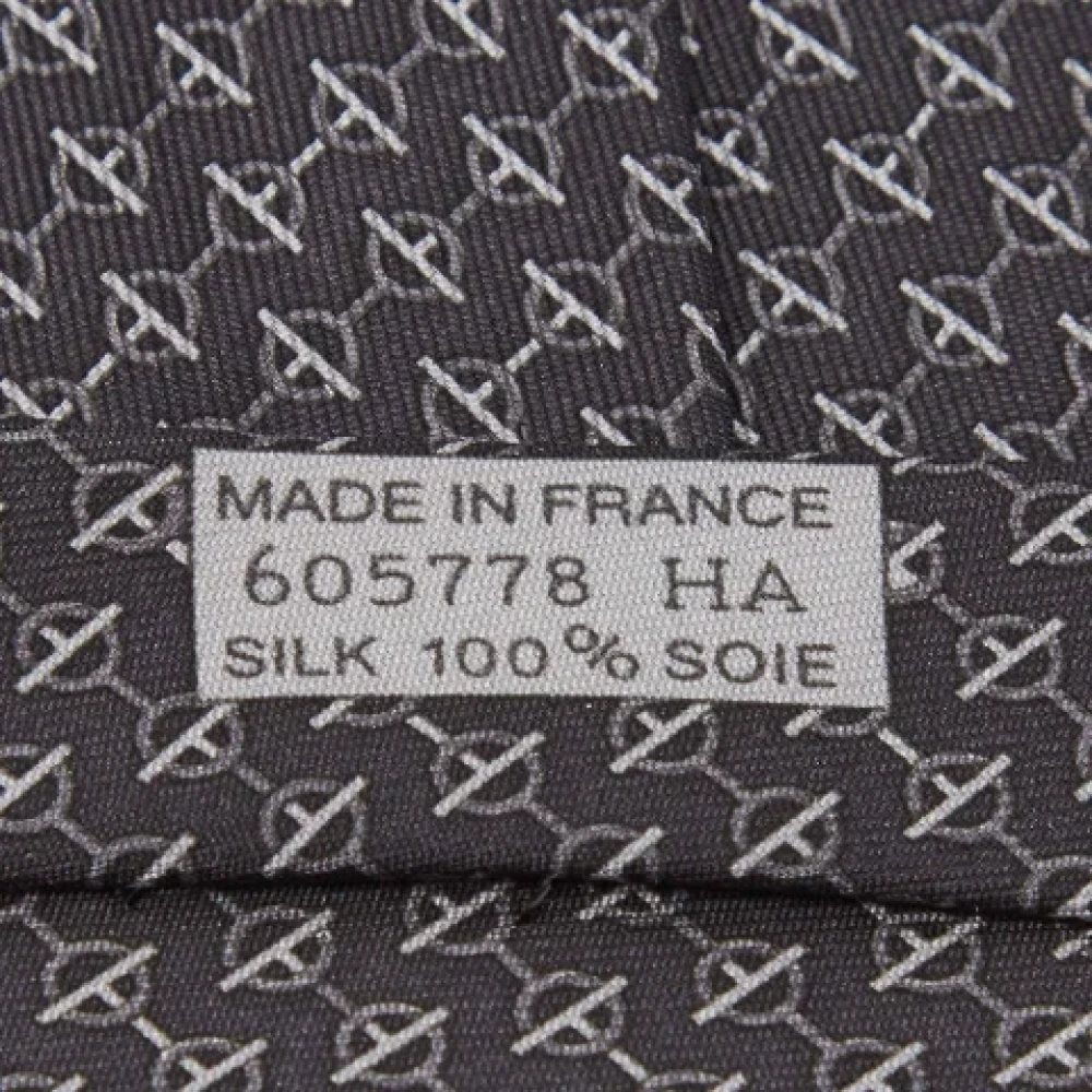 Hermès Vintage Pre-owned Silk tops Black Heren