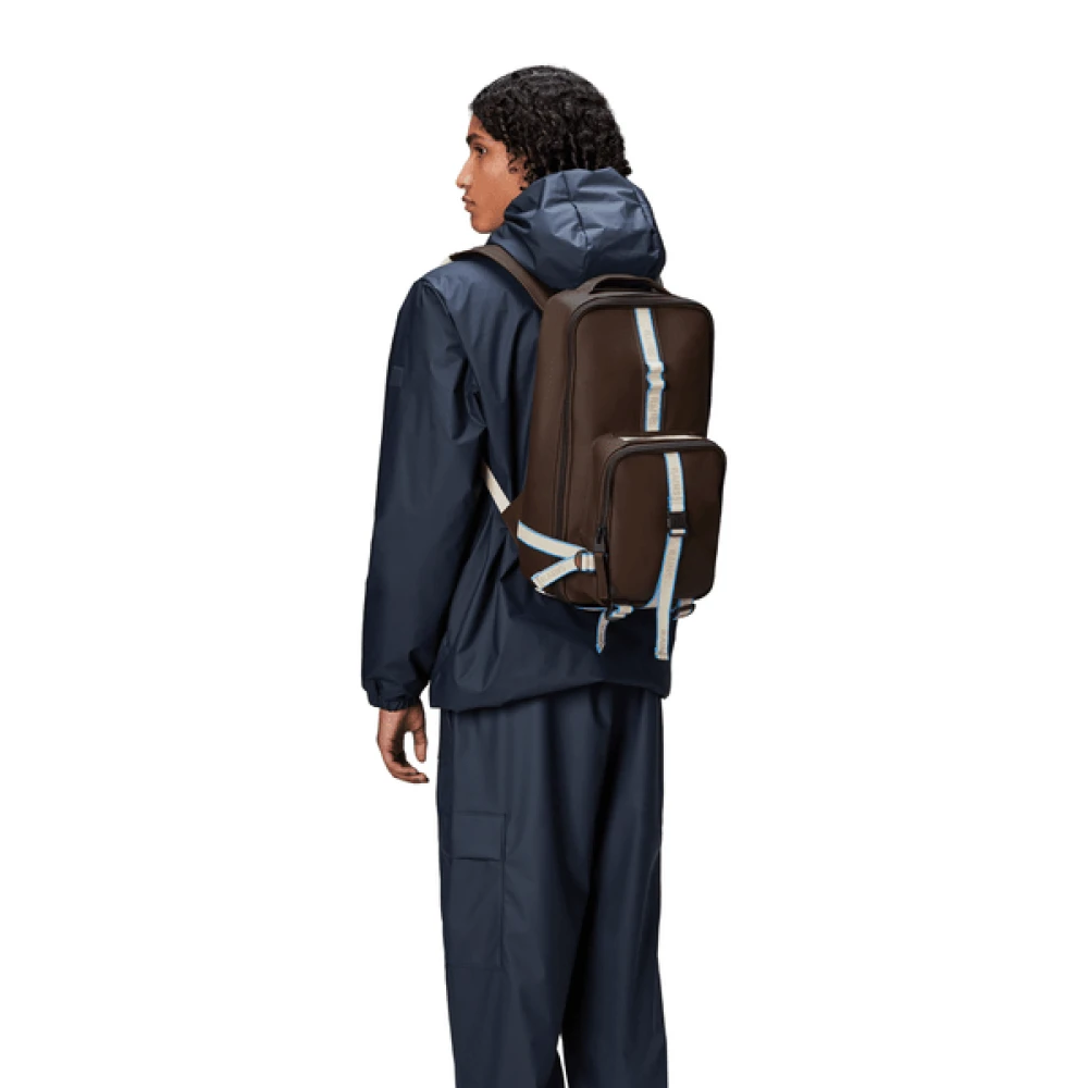 Rains Stijlvolle Rugzak Collectie Brown Unisex