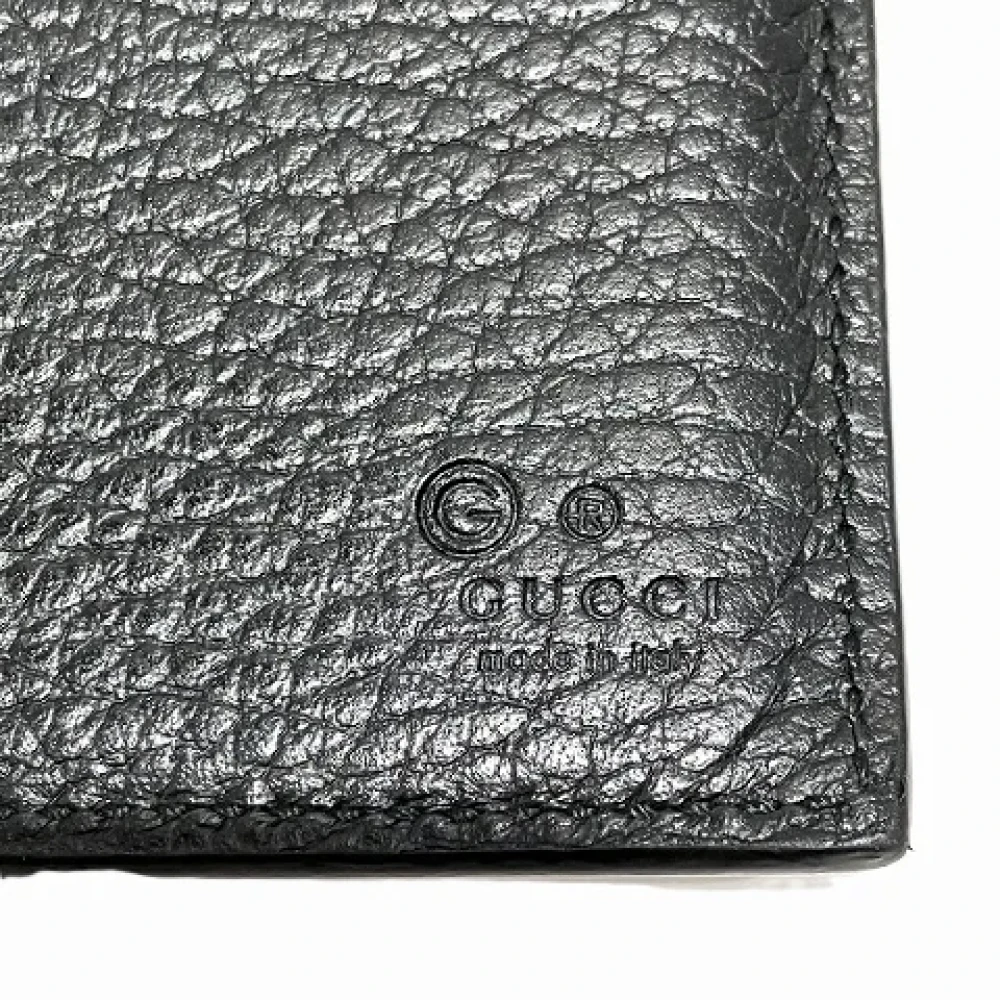 Gucci Vintage Pre-owned Leather wallets Black Heren