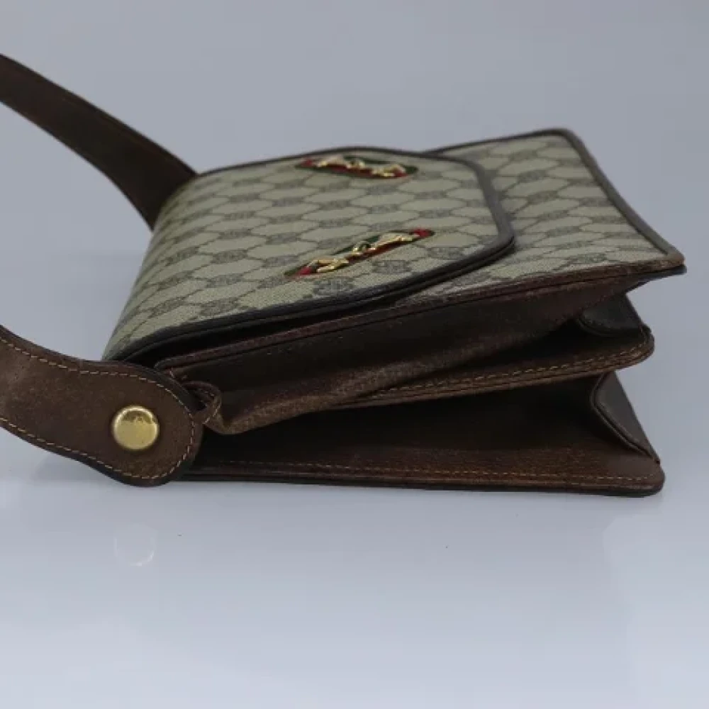 Gucci Vintage Pre-owned Canvas shoulder-bags Beige Dames