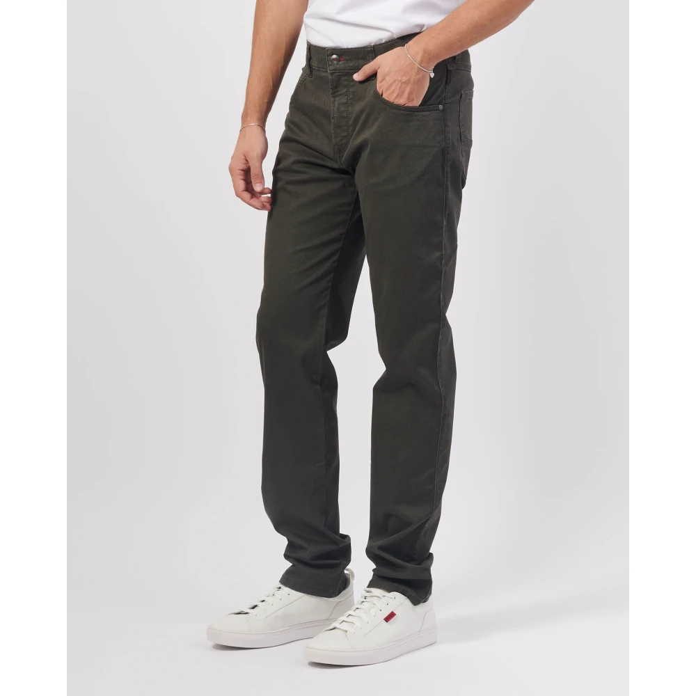 Bugatti Bruine Herenbroek met knoopsluiting Brown Heren