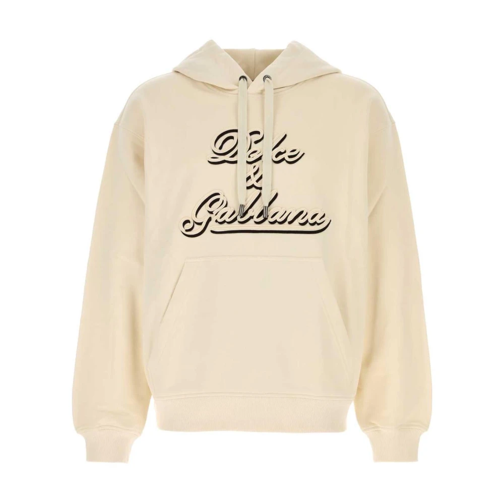 Dolce & Gabbana Homme Beige - Logo Sweat À Capuche - Sweatshirts Et Sweats À Capuche - Taille: M