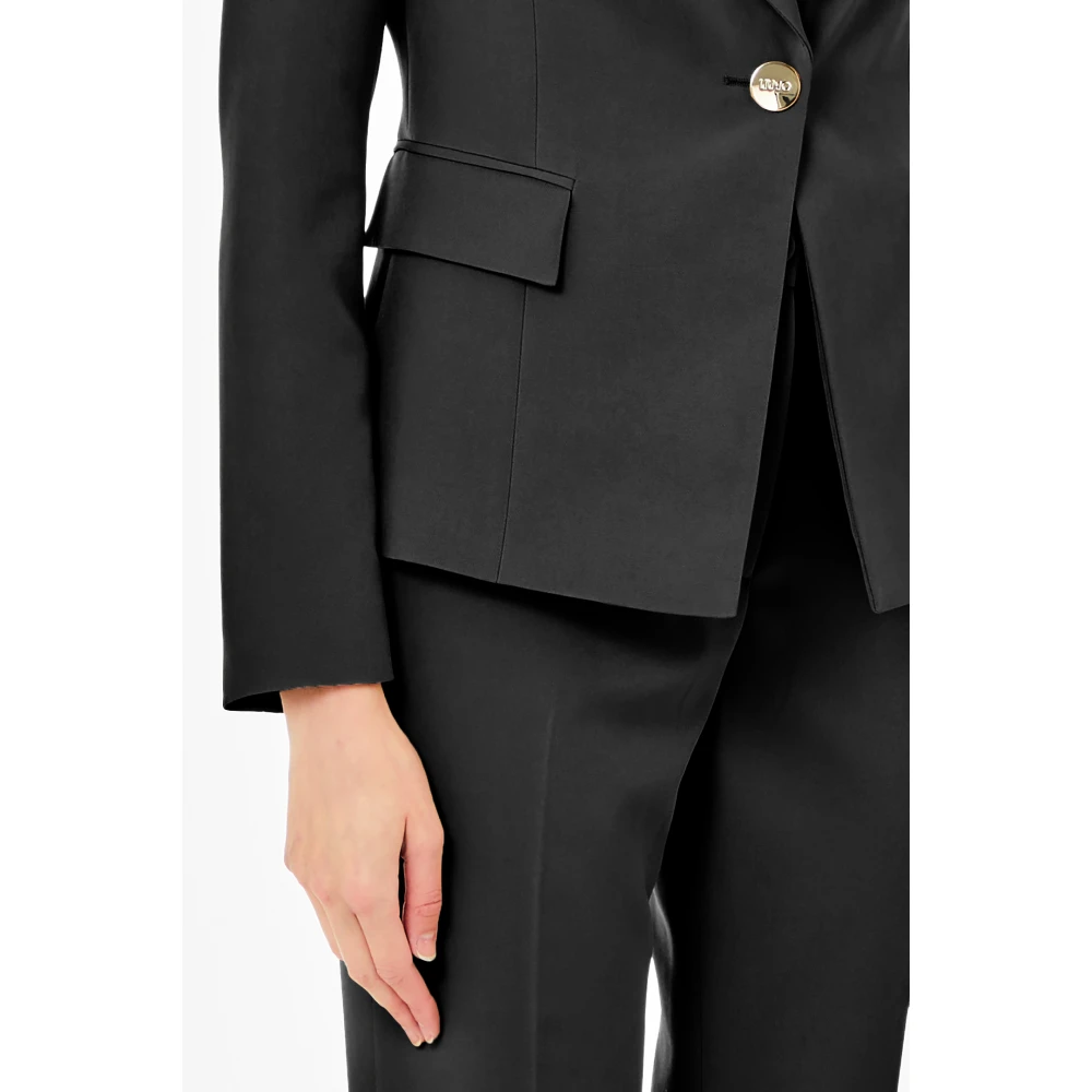 Liu Jo Blazer Jas Ongevoerd Black Dames