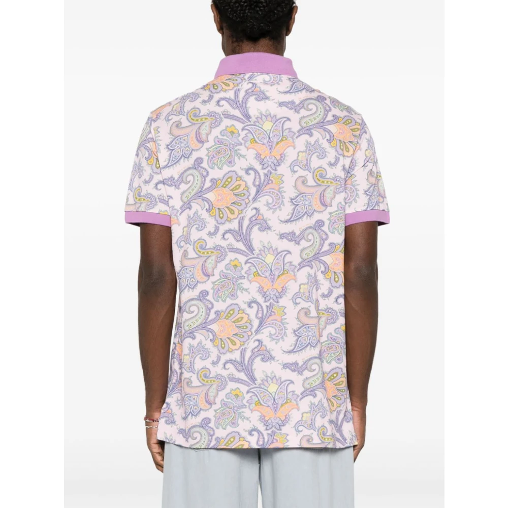 ETRO Kasjmier motief poloshirt Multicolor Heren