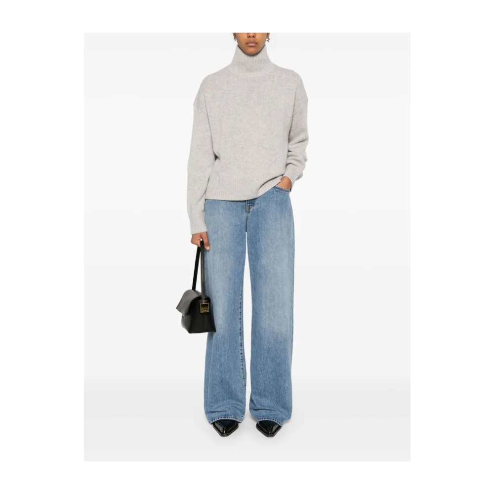Calvin Klein Grijze Coltrui Gebreide Kleding voor Vrouwen Gray Dames