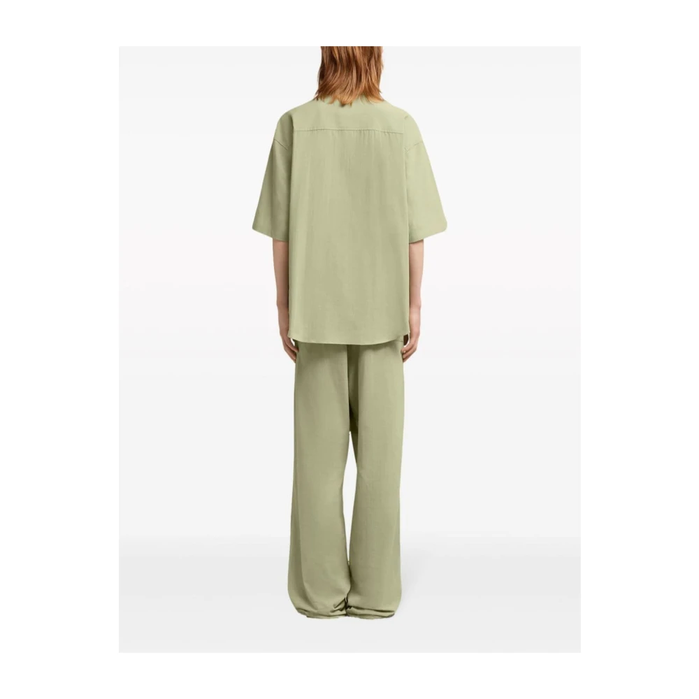 Ami Paris Short Sleeve Shirts Green Heren