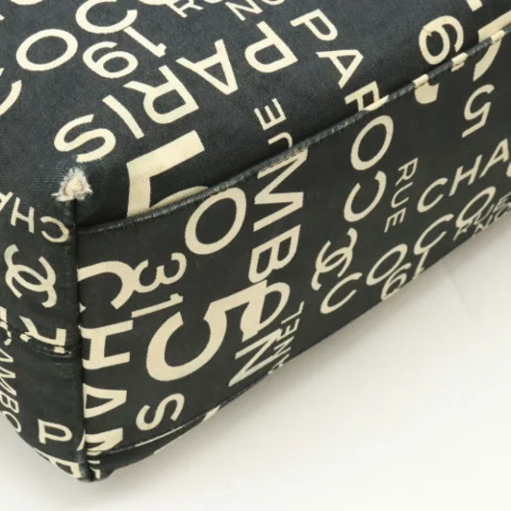 Chanel Vintage Pre-owned Canvas chanel-bags Black Dames