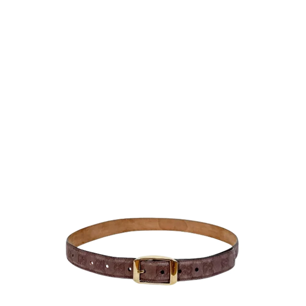 Gucci Vintage Pre-owned Fabric belts Brown Dames
