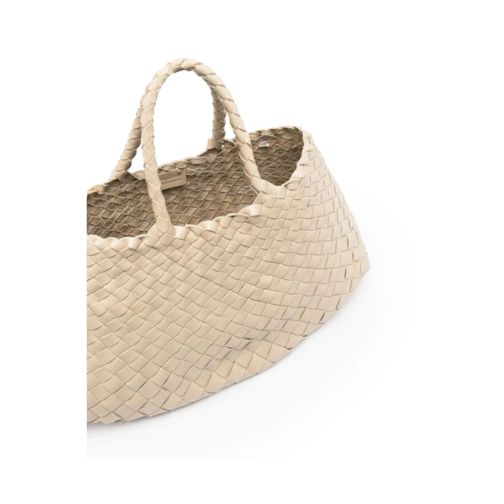 Dragon Diffusion Beige Leren Cirkelvormige Handtas Beige Dames