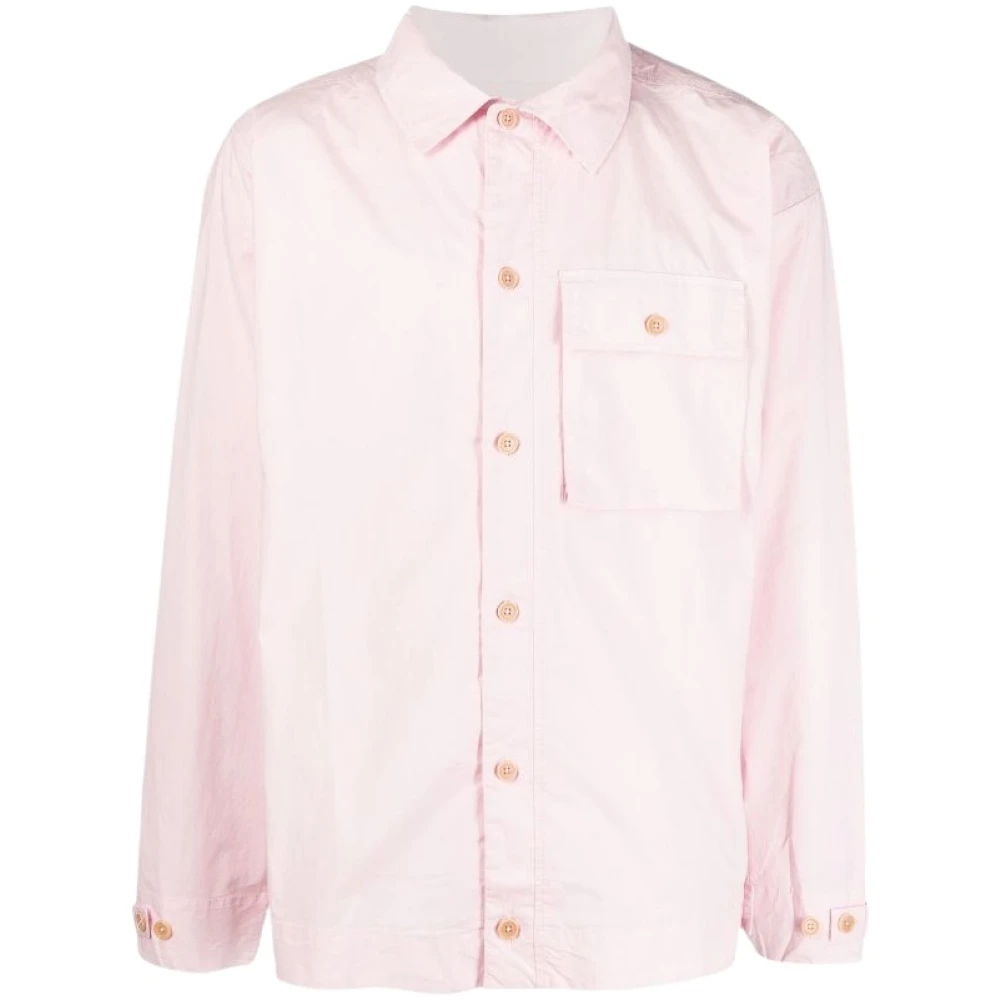 Henrik Vibskov Rose Pink Reflection Shirt Pink Heren