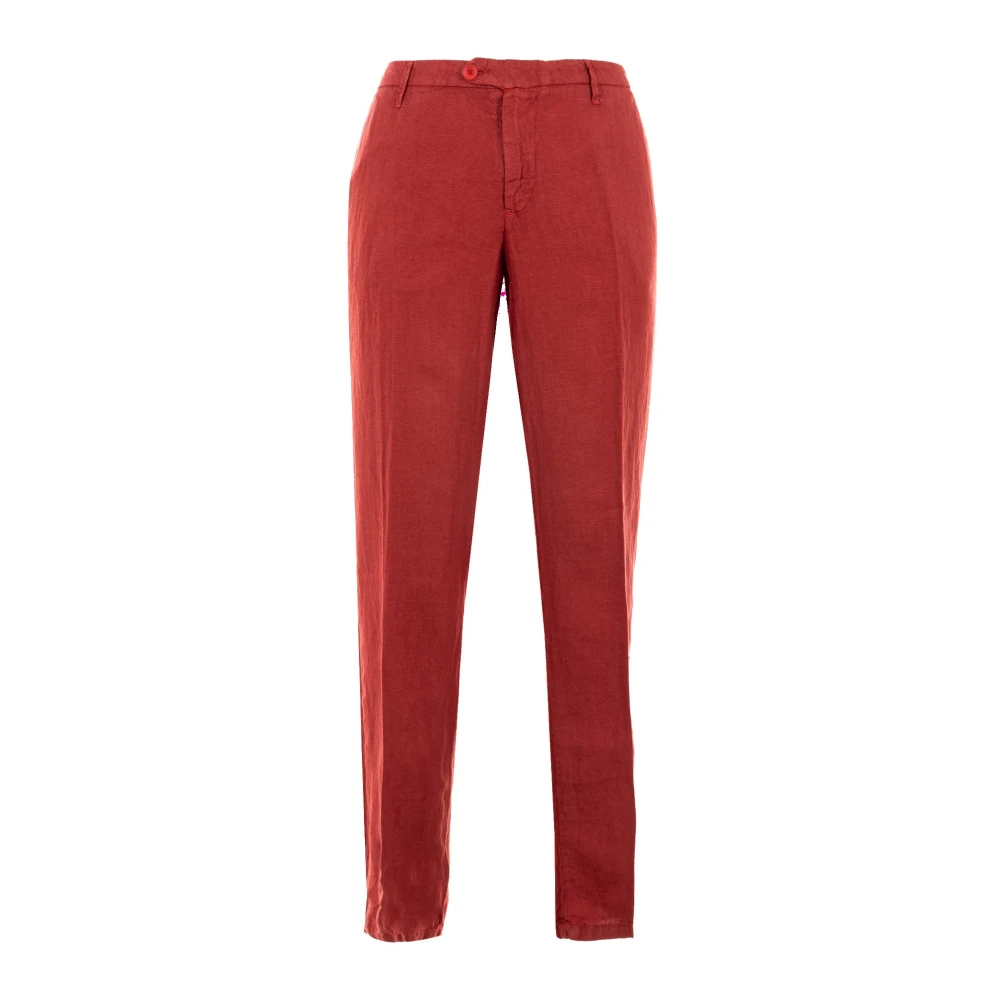 Liu Jo Elegante Heren Katoenen Chino Broek Red Dames